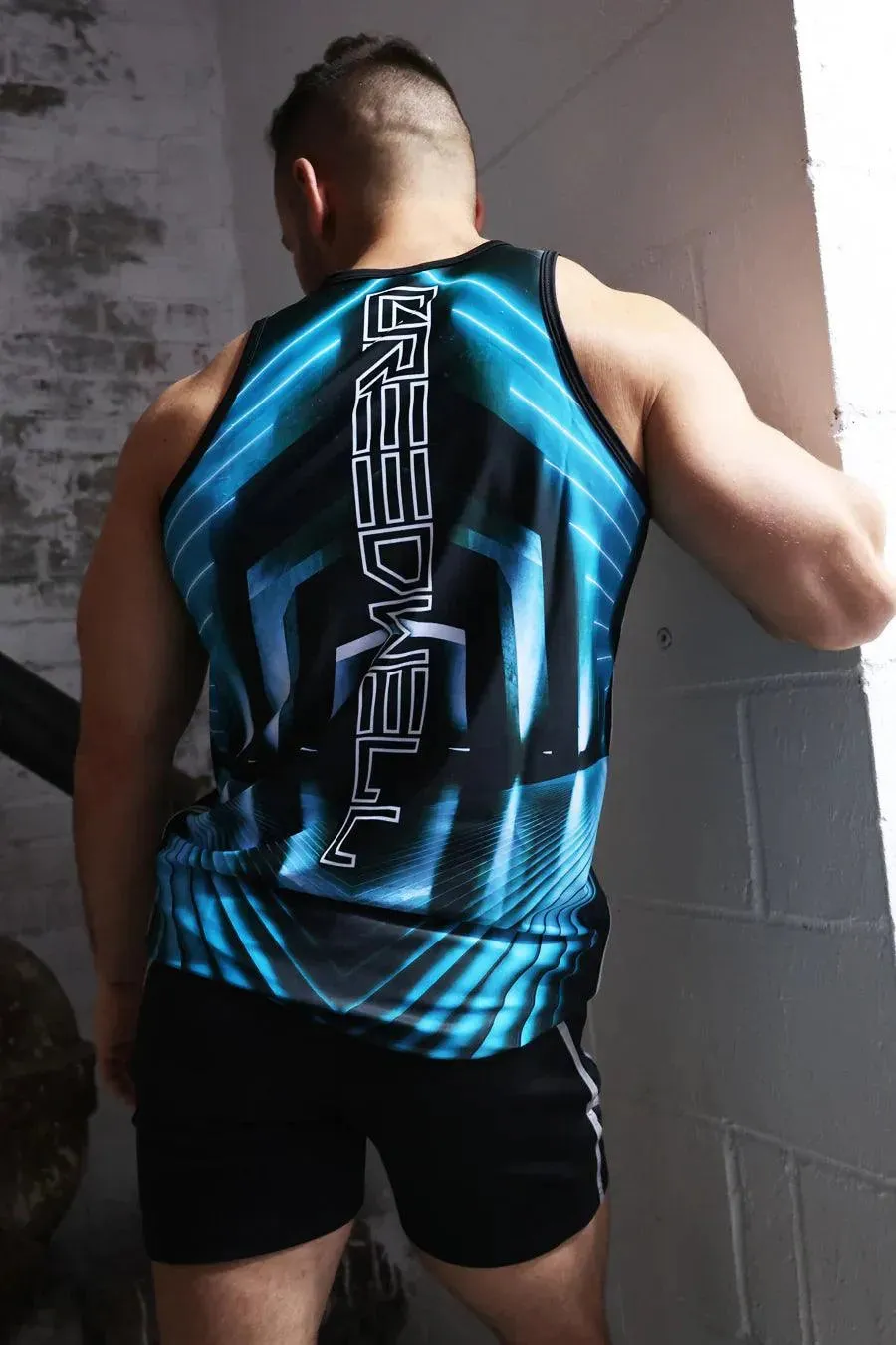 AKIRA TANK TOP AQUA BLUE