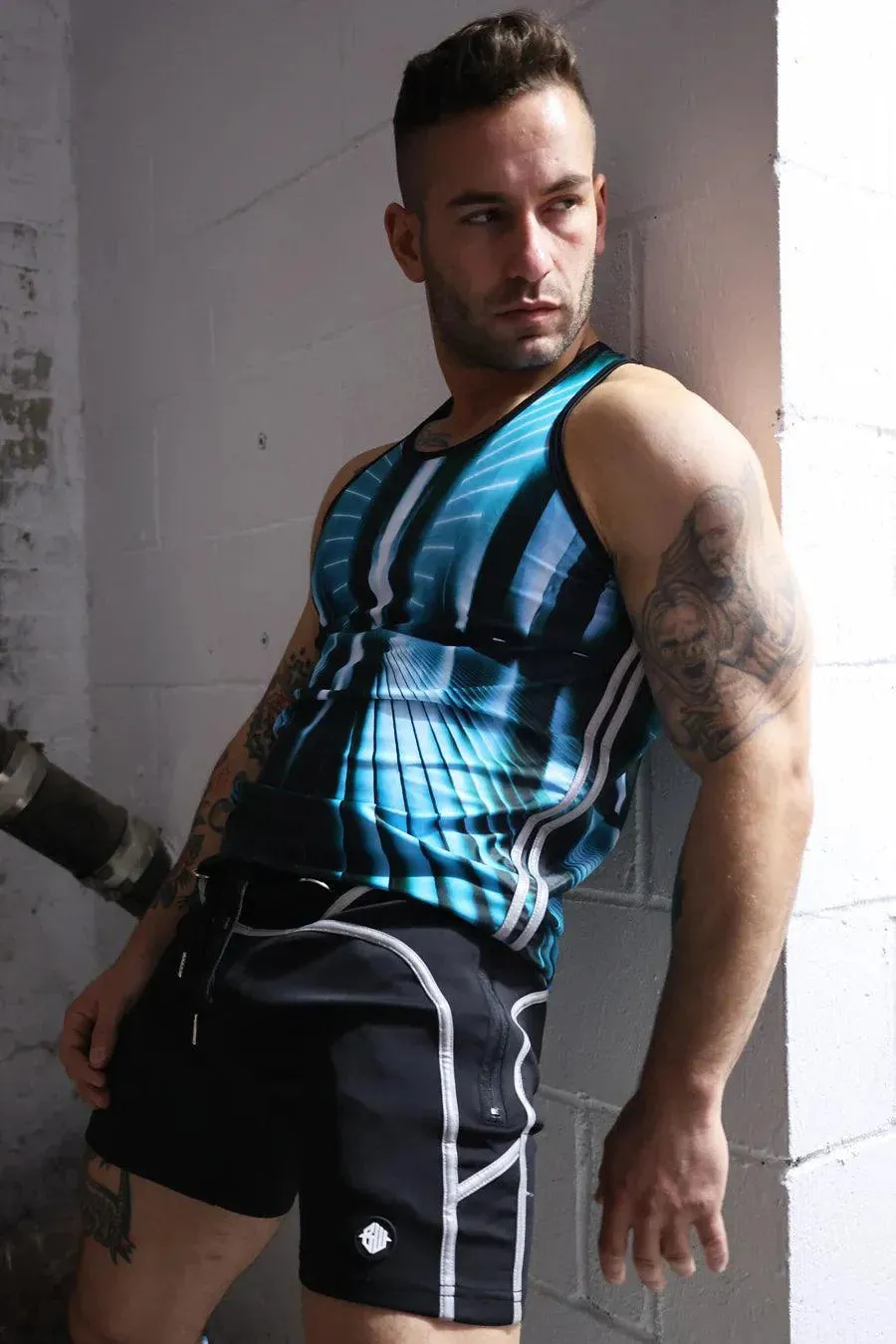 AKIRA TANK TOP AQUA BLUE