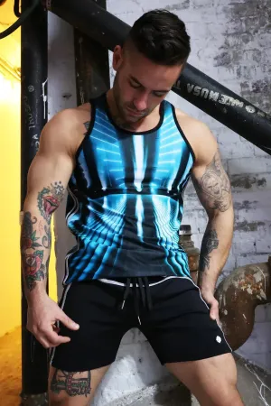 AKIRA TANK TOP AQUA BLUE