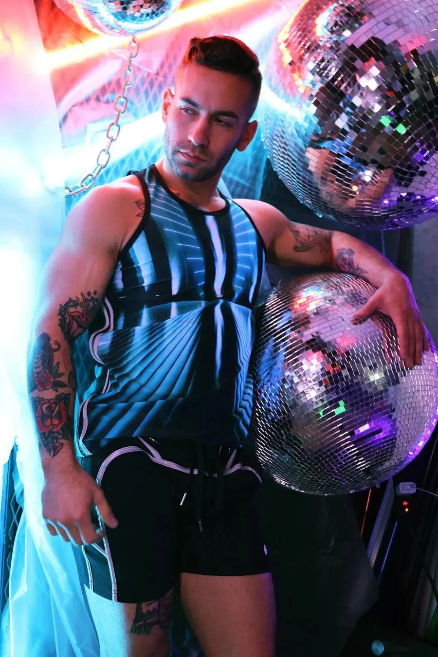 AKIRA TANK TOP AQUA BLUE