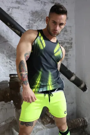AKIRA TANK TOP NEON YELLOW
