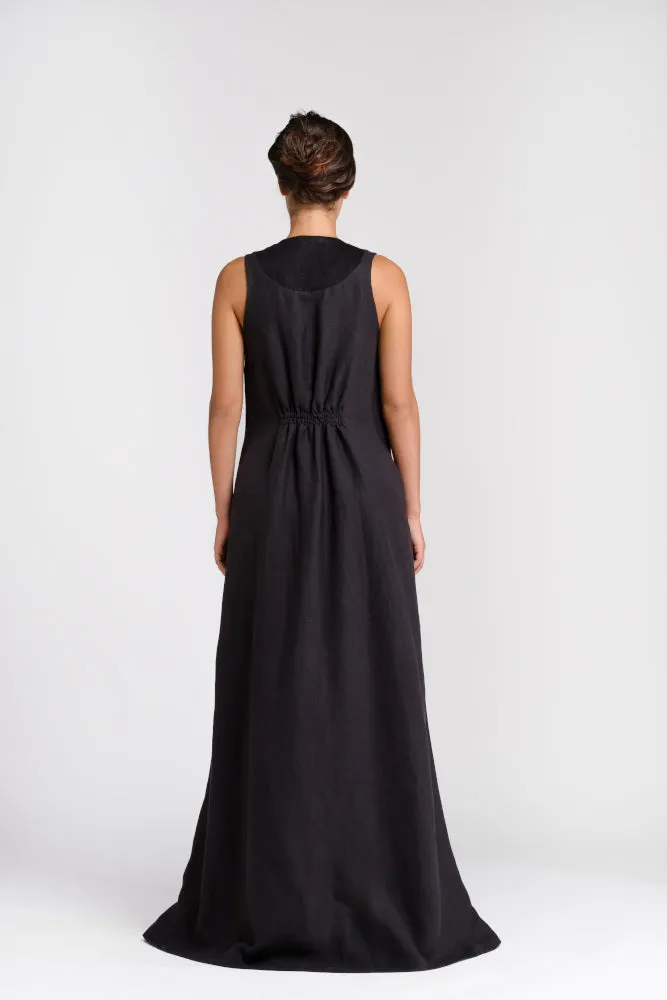 Black hemp dress