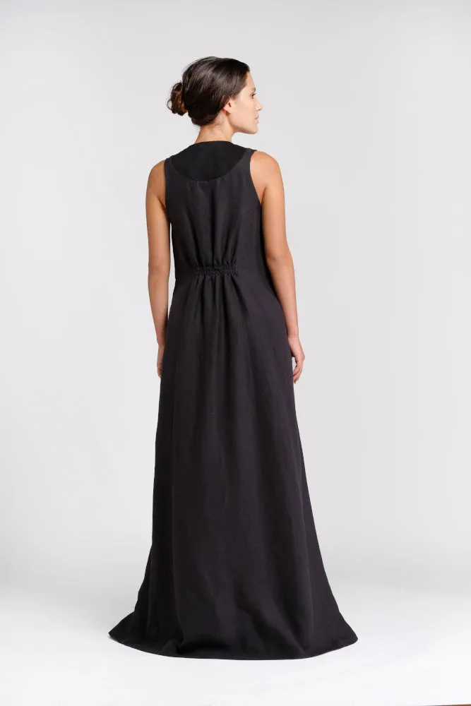 Black hemp dress