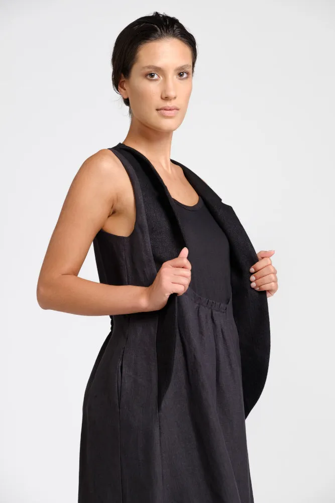 Black hemp dress