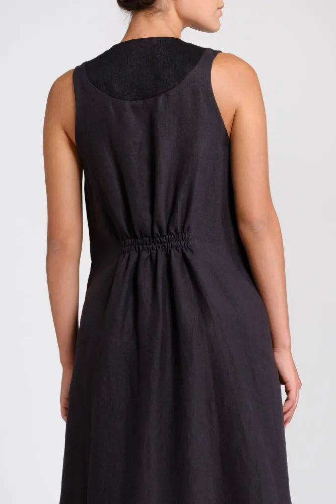 Black hemp dress