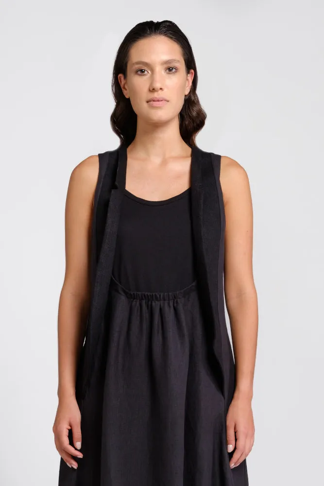 Black hemp dress