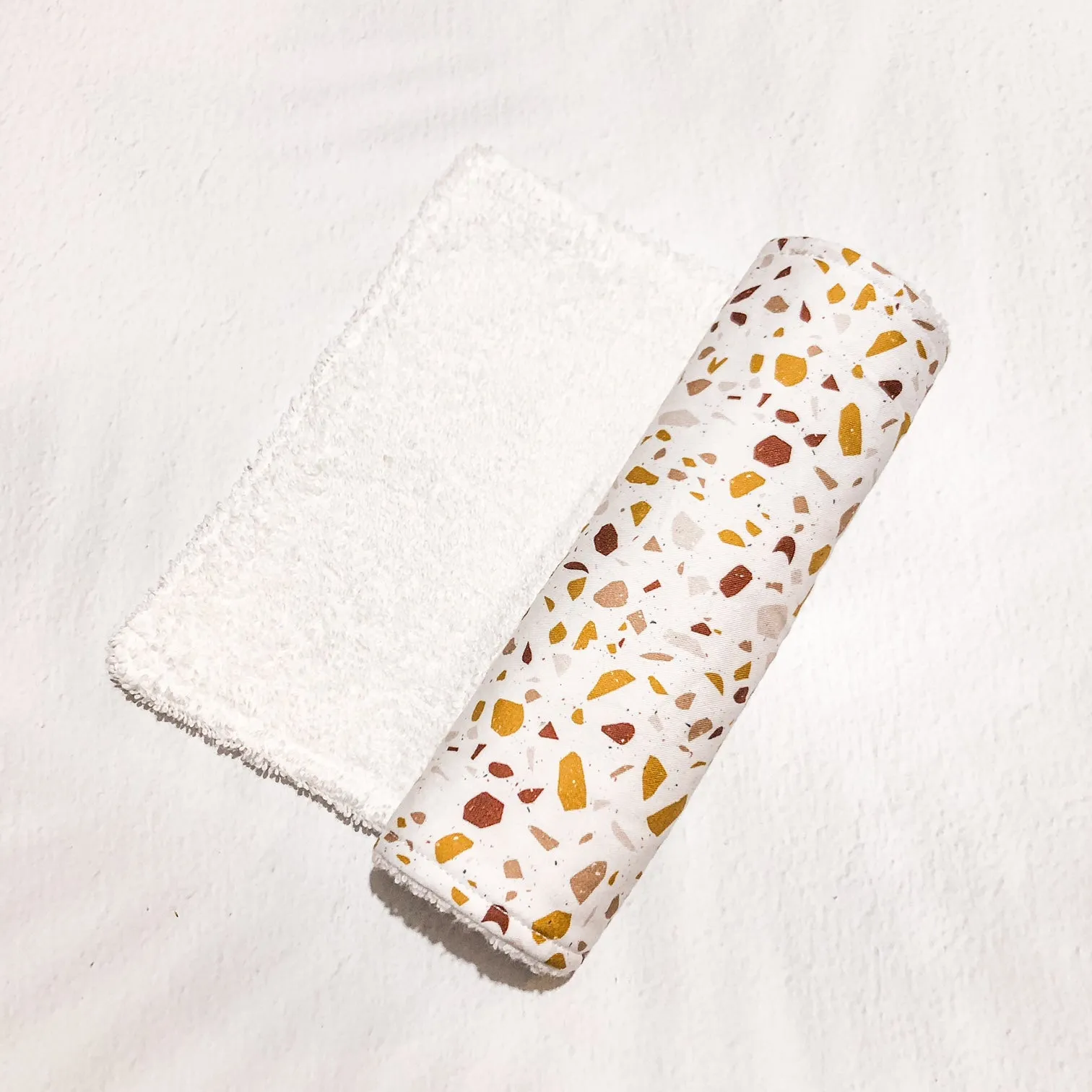 Burp Cloth Single - Earthy Terrazzo