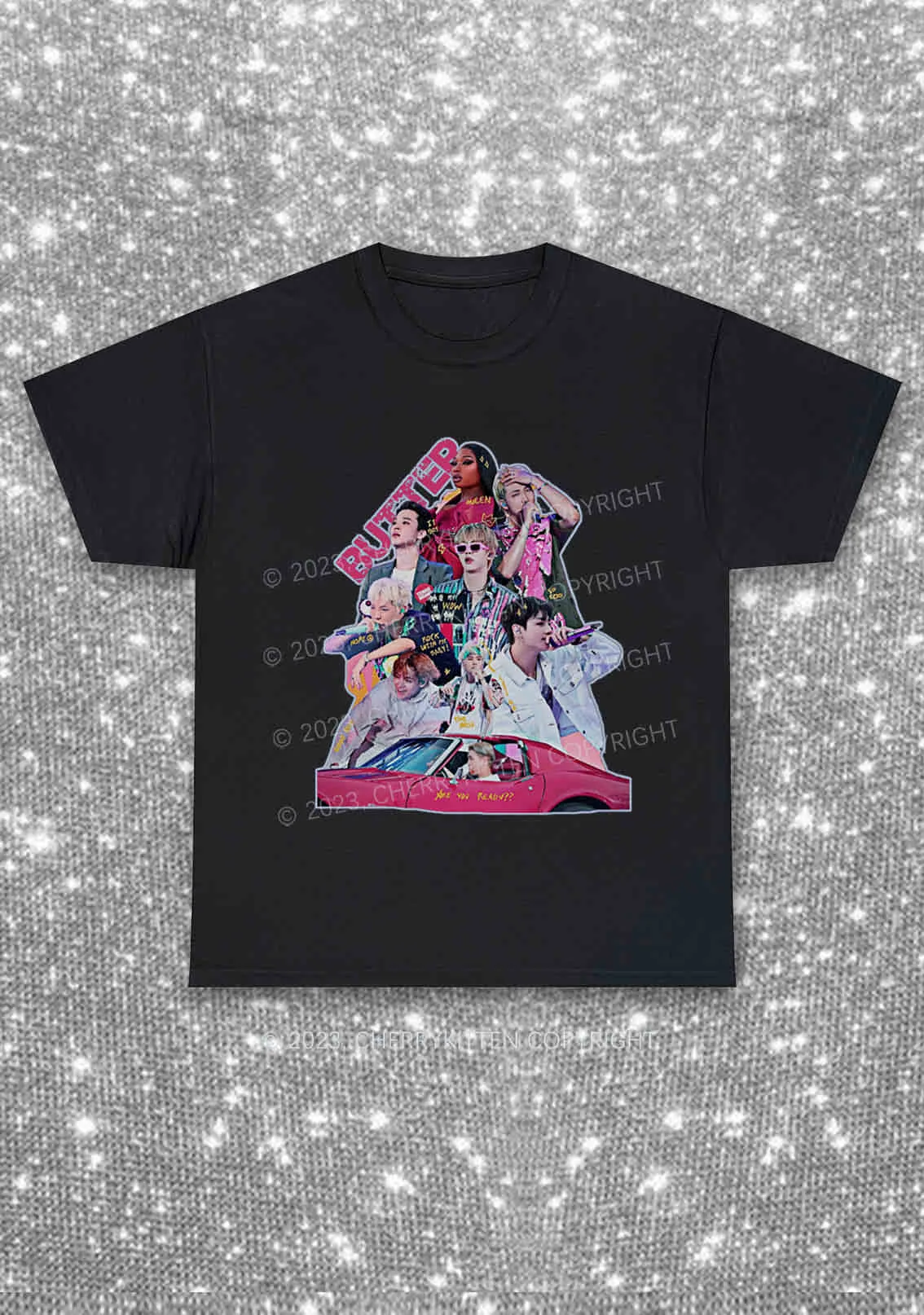 Butter Bangtan Are You Ready Y2K Chunky Shirt Cherrykitten