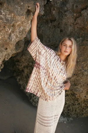 DUSK SKY HEMP TEE - MAUVE