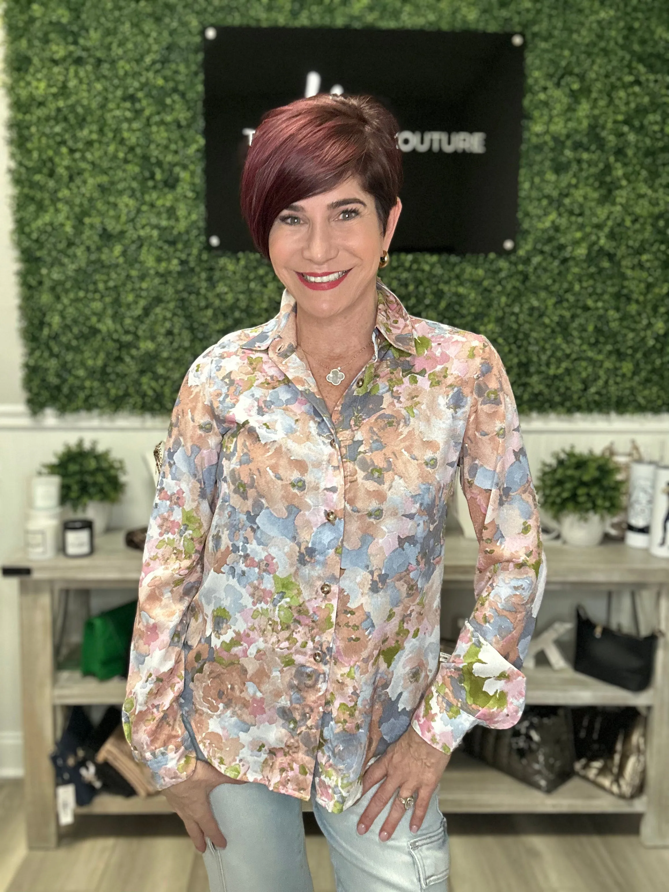 Floral Crepe Blouse