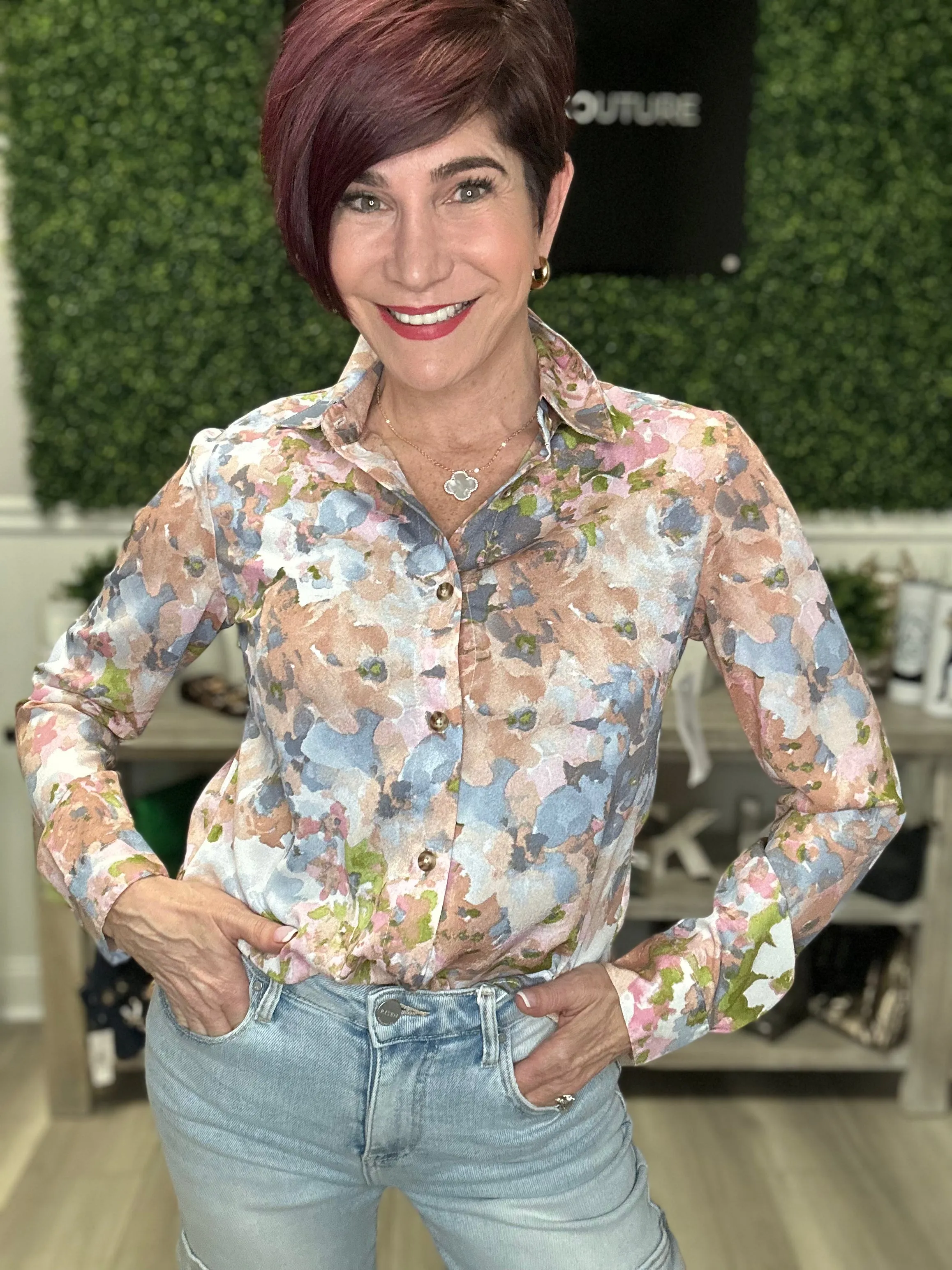 Floral Crepe Blouse