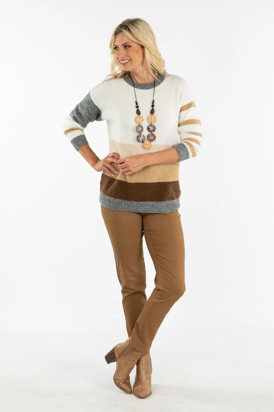 GALLE FOND STRIPE SWEATER