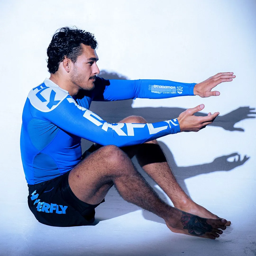 Icon Combat Shorts Black with Blue