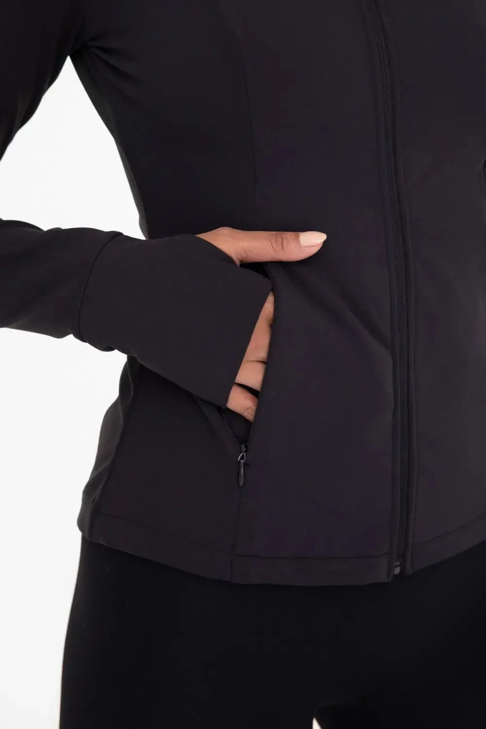 Mono B Fleece-Lined Slim Fit Active Jacket – Warmth, Style & Performance for Cold-Weather Workouts and Layering