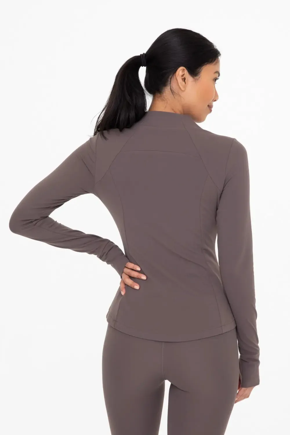 Mono B Fleece-Lined Slim Fit Active Jacket – Warmth, Style & Performance for Cold-Weather Workouts and Layering