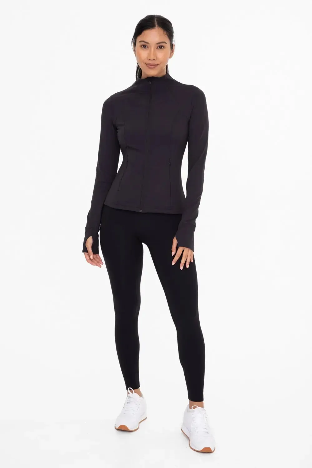 Mono B Fleece-Lined Slim Fit Active Jacket – Warmth, Style & Performance for Cold-Weather Workouts and Layering