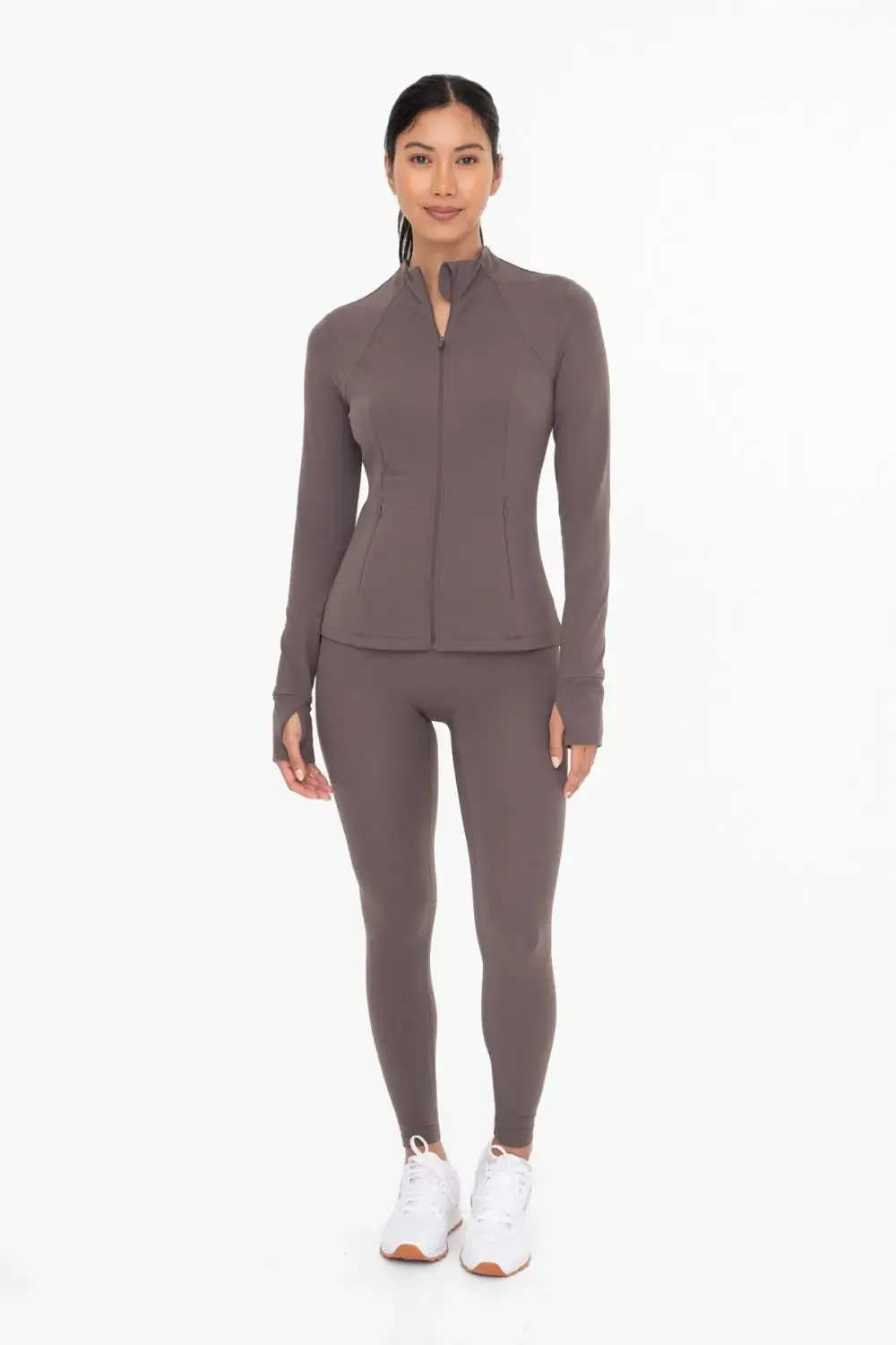 Mono B Fleece-Lined Slim Fit Active Jacket – Warmth, Style & Performance for Cold-Weather Workouts and Layering