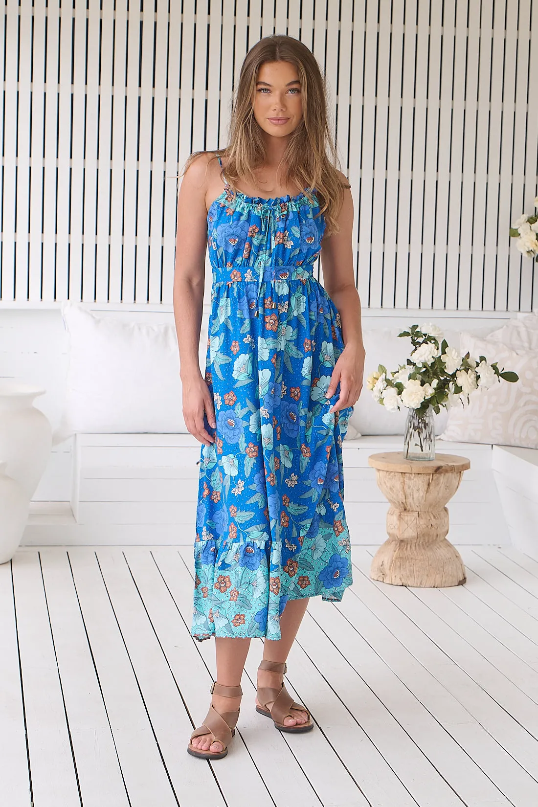 Natalia Midi Dress - Love In Mist