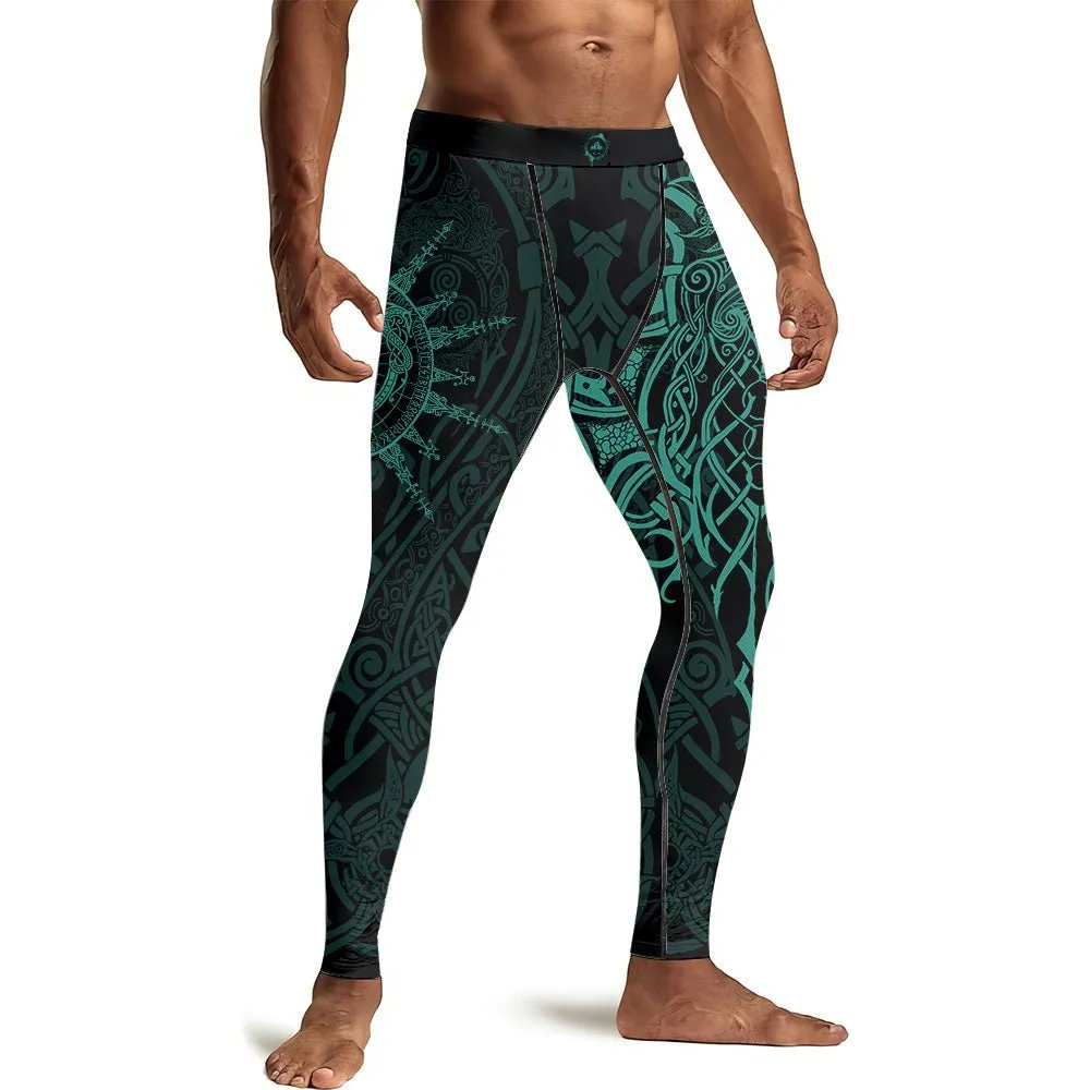 Viking Rune Celtic Men's Compression Leggings