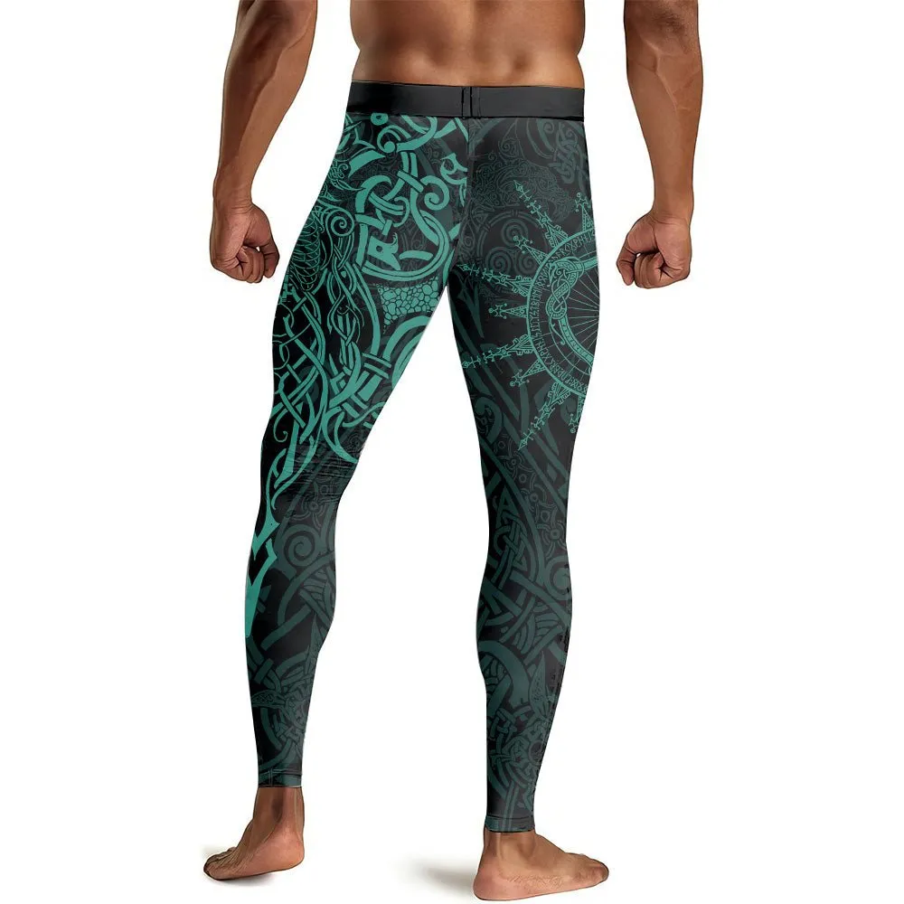 Viking Rune Celtic Men's Compression Leggings